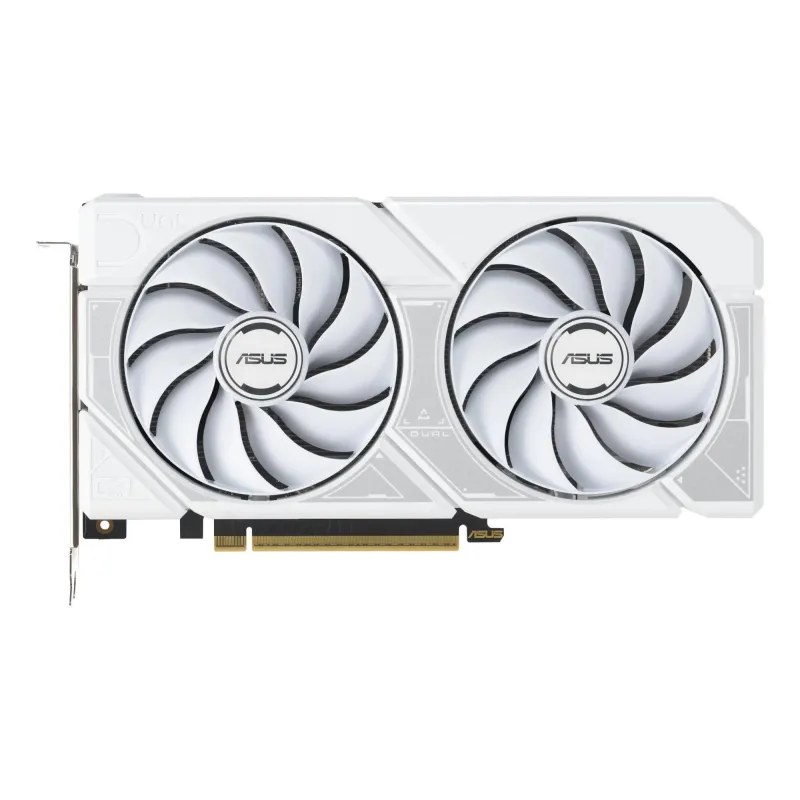 Graphics Card-ASUS-NVIDIA-GeForce RTX 5060 Ti-16 GB-GDDR7-128 bit-PCI Express 5.0-Active-DUAL-RTX5060TI-O16G-WHITE