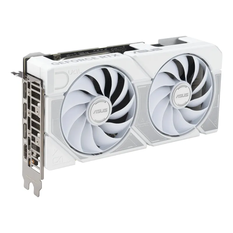 Graphics Card-ASUS-NVIDIA-GeForce RTX 5060 Ti-16 GB-GDDR7-128 bit-PCI Express 5.0-Active-DUAL-RTX5060TI-O16G-WHITE