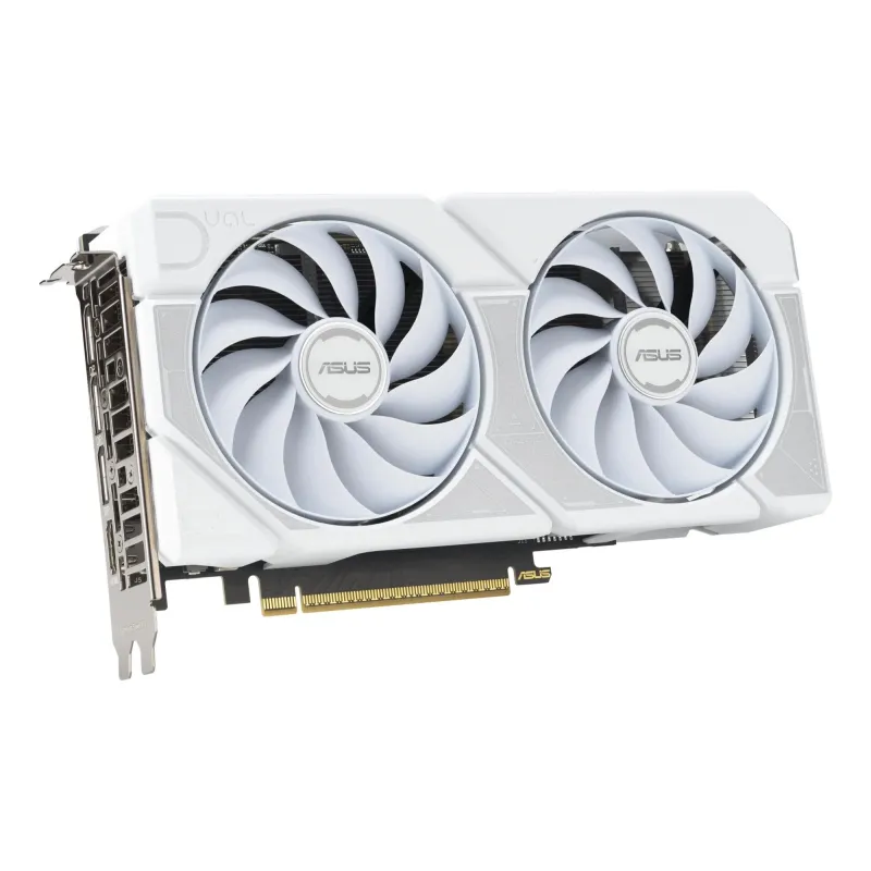 Graphics Card-ASUS-NVIDIA-GeForce RTX 5060 Ti-16 GB-GDDR7-128 bit-PCI Express 5.0-Active-DUAL-RTX5060TI-O16G-WHITE