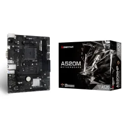 Mainboard-BIOSTAR-AMD A520-SAM4-Micro-ATX-Memory DDR4-Memory slots 2-2xPCI-Express 3.0 1x-1xPCI-Express 3.0 16x-1xM.2-1x15pin