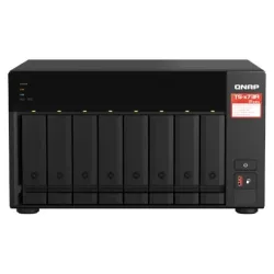 QNAP - 8-Bay QTS and QuTS hero NAS - TS-873A-8G - Up to 8 HDD-SSD Hot-Swap - AMD Ryzen - Ryzen V1500B Quad-Core - Processor