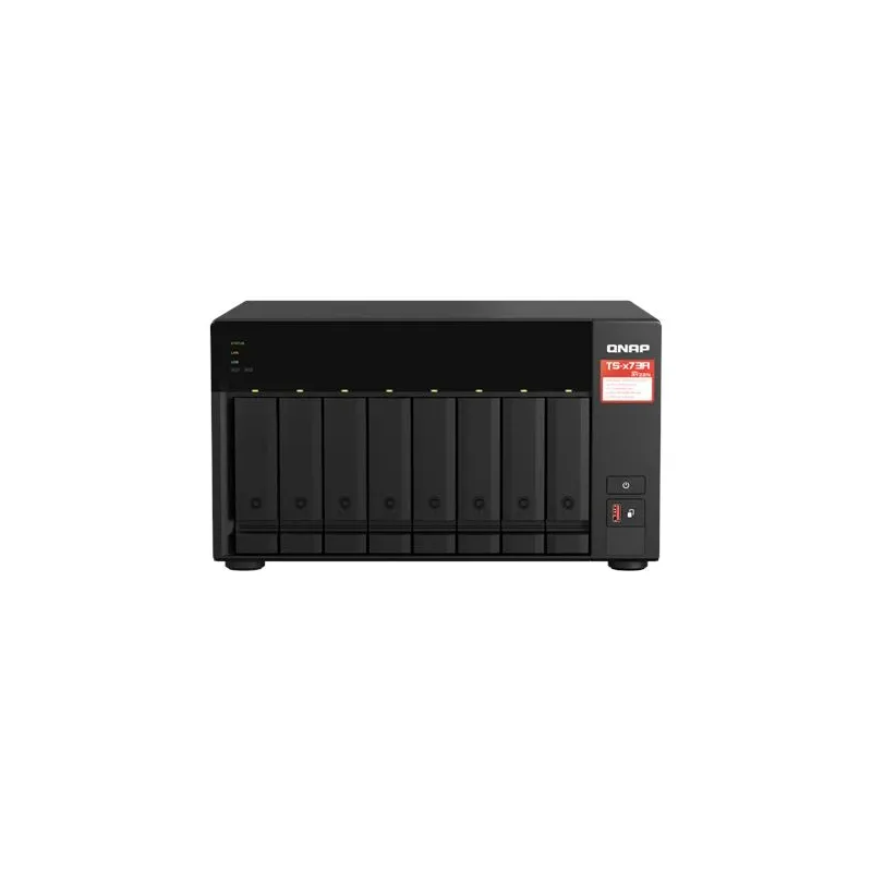 QNAP - 8-Bay QTS and QuTS hero NAS - TS-873A-8G - Up to 8 HDD-SSD Hot-Swap - AMD Ryzen - Ryzen V1500B Quad-Core - Processor