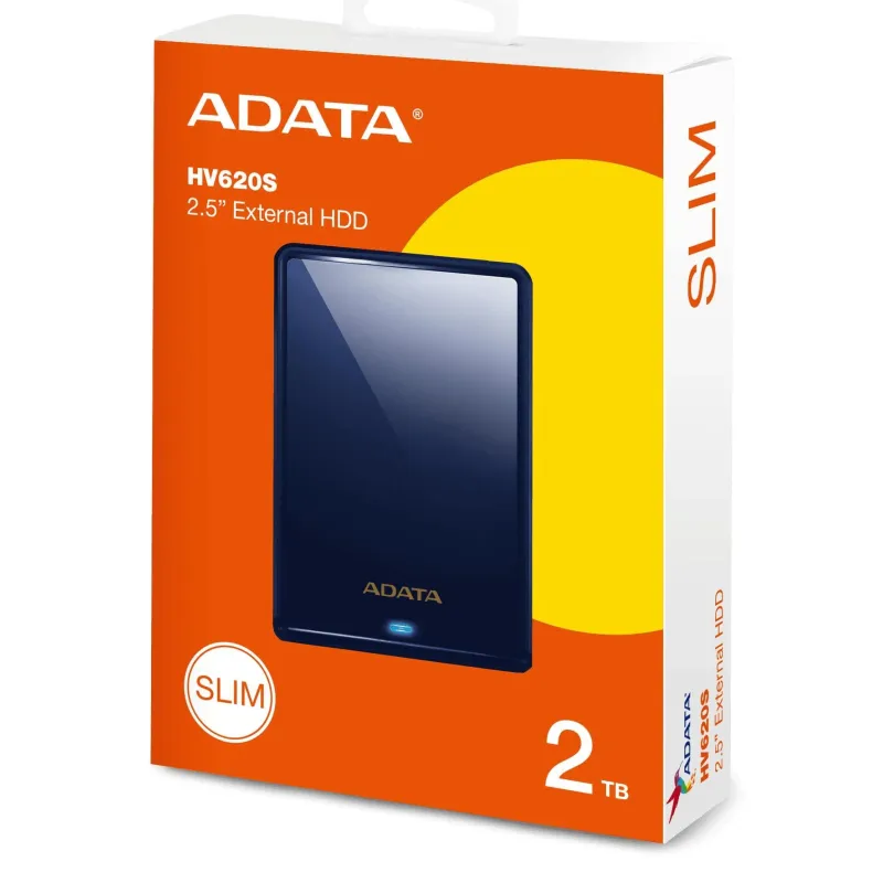 External HDD-ADATA-HV620S-2TB-USB 3.1-Colour Blue-AHV620S-2TU31-CBL