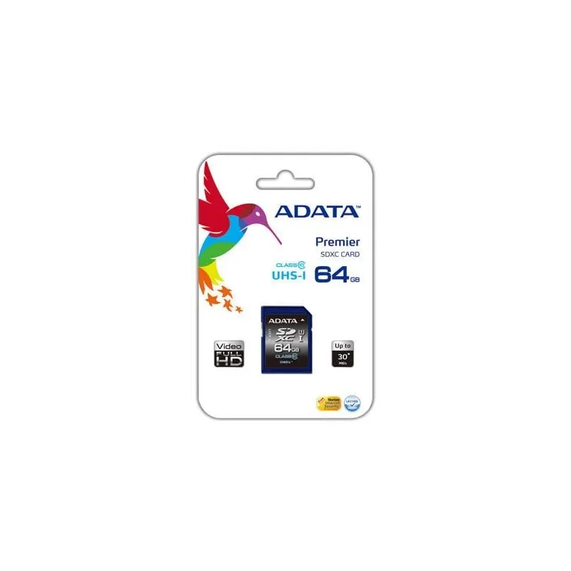 Memory sdxc 64gb class10-asdx64guicl10-r adata