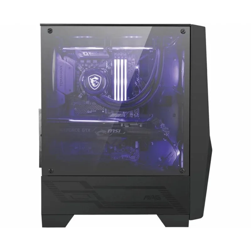 Case-MSI-MAG FORGE 100M-MidiTower-Not included-ATX-MicroATX-MiniITX-Colour Black-MAGFORGE100M