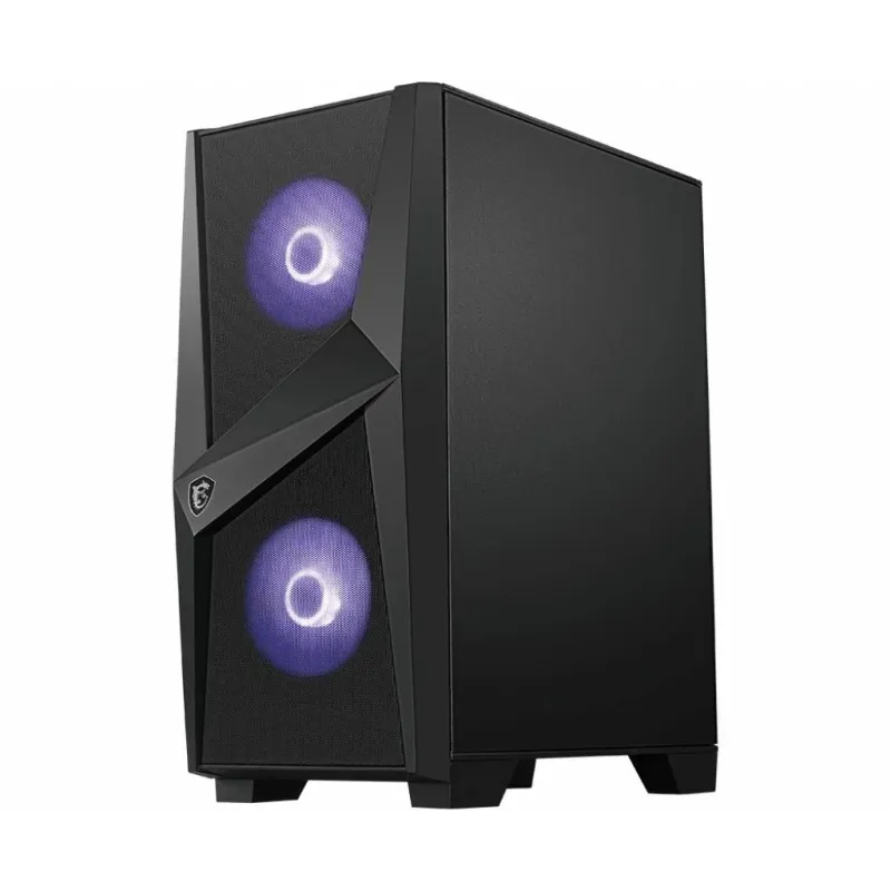 Case-MSI-MAG FORGE 100M-MidiTower-Not included-ATX-MicroATX-MiniITX-Colour Black-MAGFORGE100M