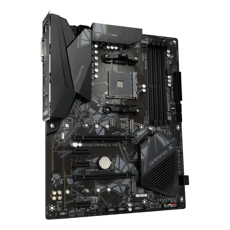 Mainboard-GIGABYTE-AMD B550-SAM4-ATX-Memory DDR4-Memory slots 4-3xPCI-Express 3.0 1x-1xPCI-Express 3.0 2x-1xPCI-Express 4.0