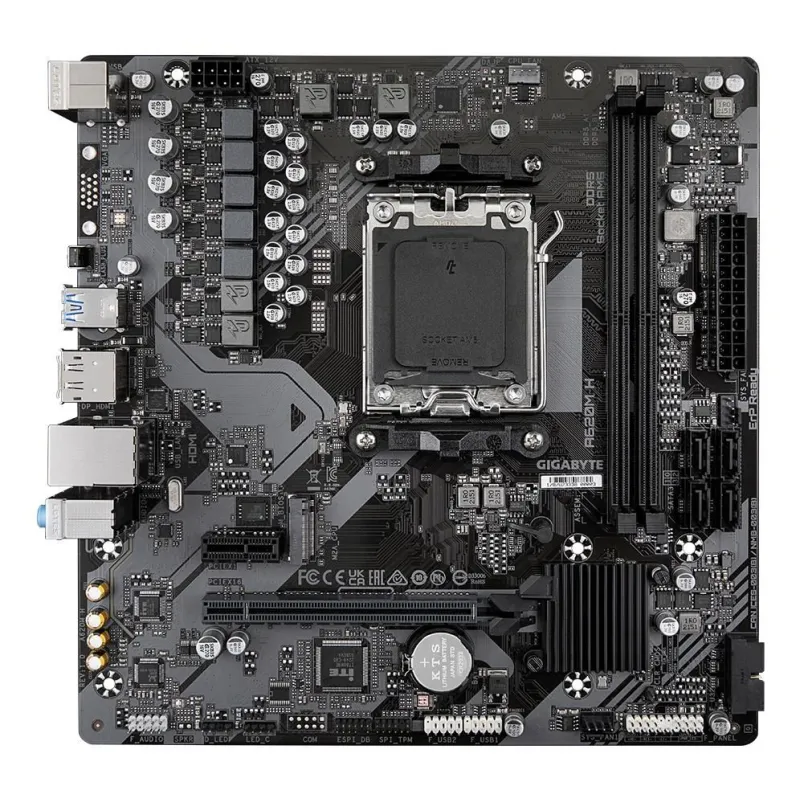 Mainboard-GIGABYTE-AMD A620A-SAM5-Micro-ATX-Memory DDR5-Memory slots 2-A620MH2.2