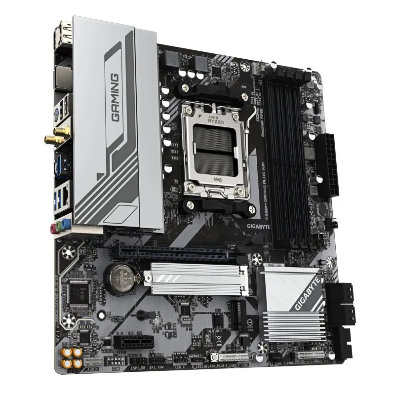 Mainboard-GIGABYTE-AMD B650-SAM5-Micro-ATX-Memory DDR5-Memory slots 4-B650MGAMINGPLUSWF1.3