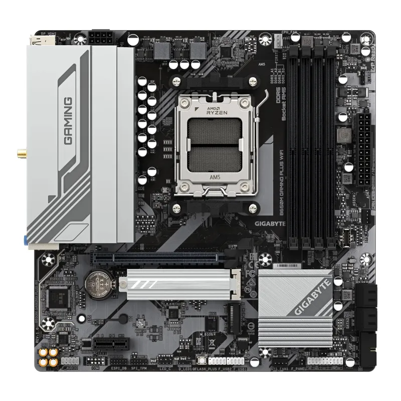 Mainboard-GIGABYTE-AMD B650-SAM5-Micro-ATX-Memory DDR5-Memory slots 4-B650MGAMINGPLUSWF1.3
