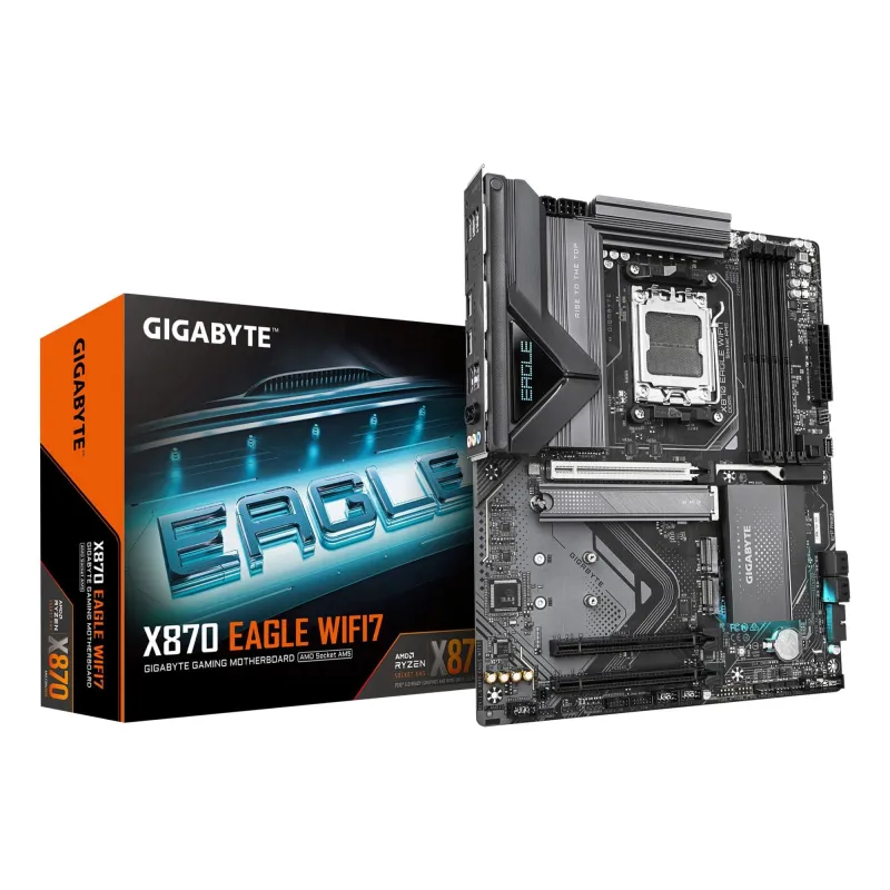 Mainboard-GIGABYTE-AMD X870-SAM5-ATX-Memory DDR5-Memory slots 4-2xPCI-Express 3.0 1x-1xPCI-Express 5.0 16x-3xM.2-1xHDMI-4xUSB