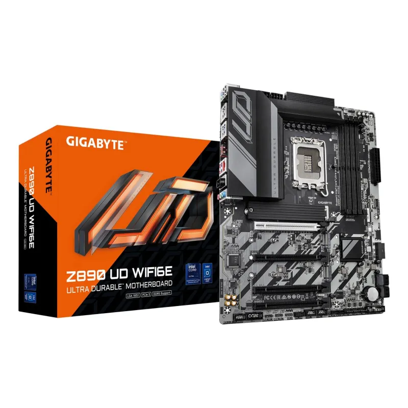 Mainboard-GIGABYTE-Intel Z890-LGA1851-ATX-Memory DDR5-Memory slots 4-1xPCI-Express 4.0 1x-2xPCI-Express 4.0 4x -1xPCI-Express