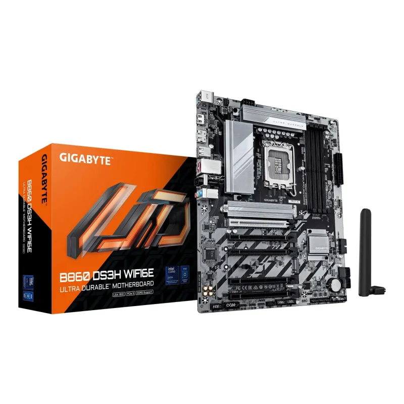 Mainboard-GIGABYTE-Intel B860 Express-LGA1851-ATX-Memory DDR5-5xPCI-Express