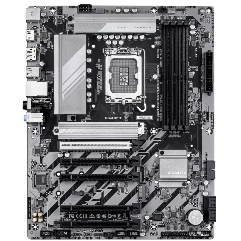 Mainboard-GIGABYTE-Intel B860 Express-LGA1851-ATX-Memory DDR5-5xPCI-Express