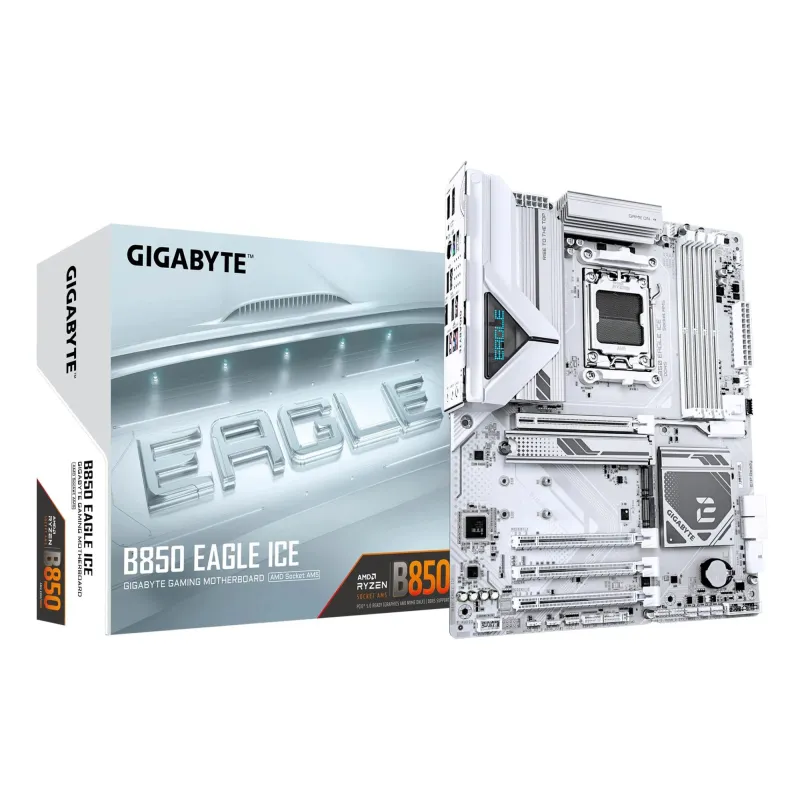 Mainboard-GIGABYTE-AMD B850-SAM5-ATX-Memory DDR5-Memory slots 4-2xPCI-Express 3.0 1x-1xPCI-Express 4.0 4x -1xPCI-Express 5.0