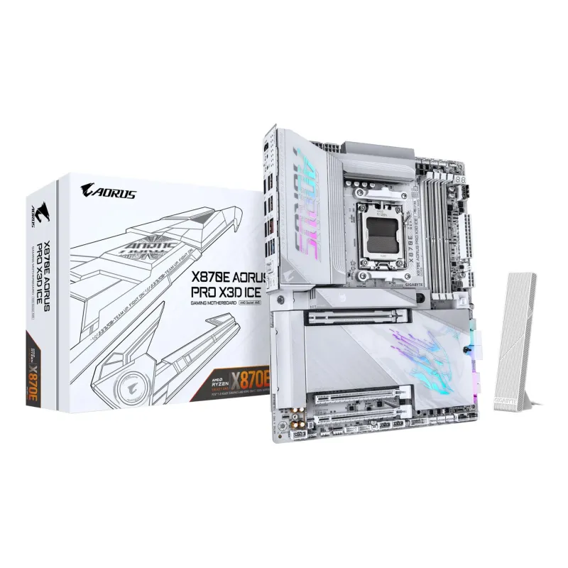 Mainboard-GIGABYTE-AMD X870E-Socket AM5-ATX-RAM DDR5-SDRAM-4xSlots-Wi-Fi Yes-Bluetooth Yes-4xNumber of M.2 ,M, slots-X870E A PRO