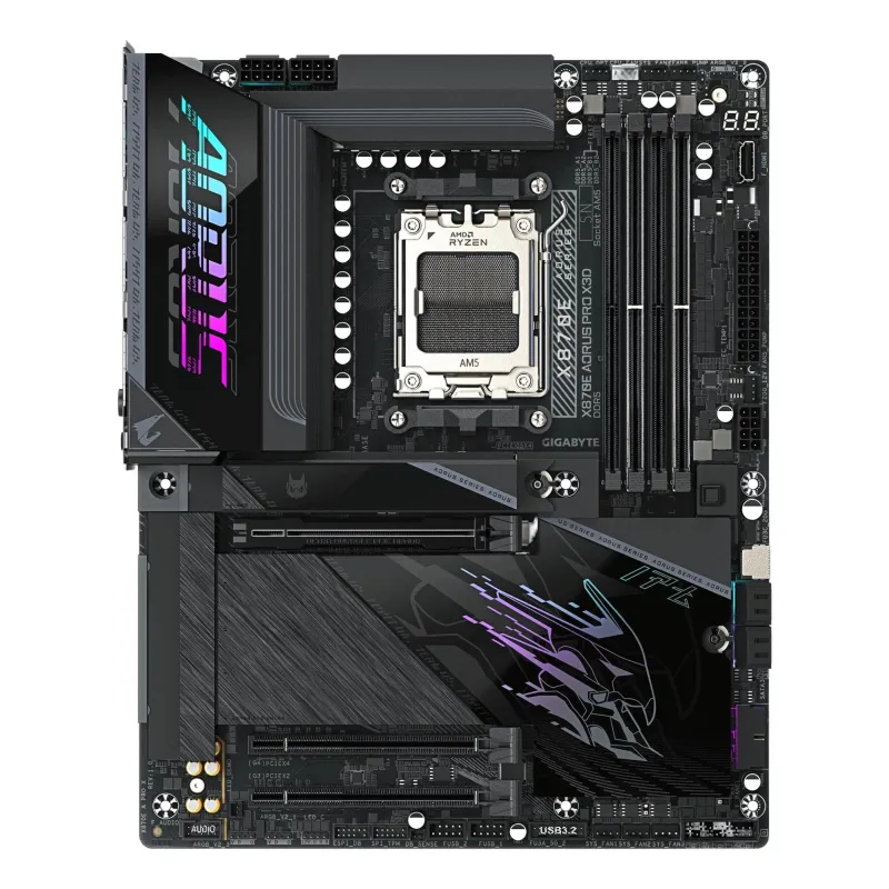 Mainboard-GIGABYTE-AMD X870E-Socket AM5-ATX-RAM DDR5-SDRAM-4xSlots-Wi-Fi Yes-Bluetooth Yes-4xNumber of M.2 ,M, slots-GIGABYTE