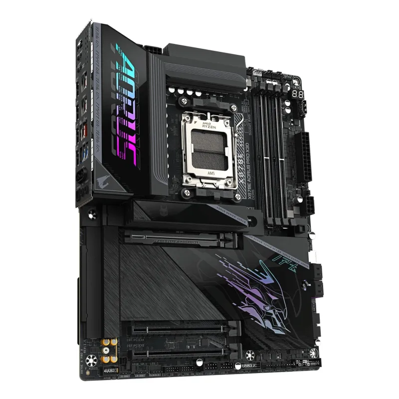 Mainboard-GIGABYTE-AMD X870E-Socket AM5-ATX-RAM DDR5-SDRAM-4xSlots-Wi-Fi Yes-Bluetooth Yes-4xNumber of M.2 ,M, slots-GIGABYTE