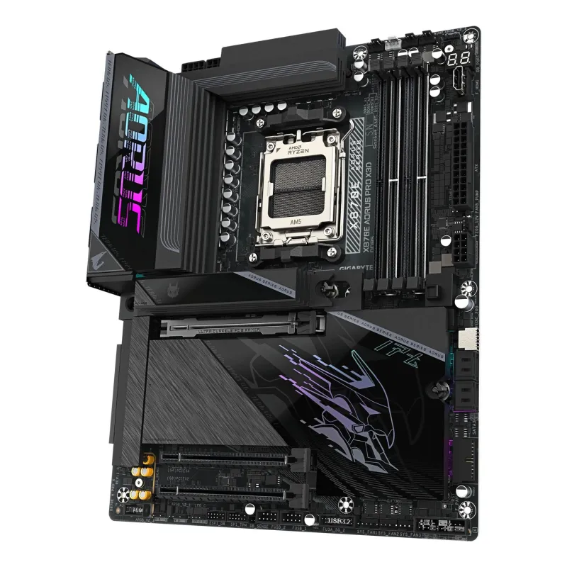 Mainboard-GIGABYTE-AMD X870E-Socket AM5-ATX-RAM DDR5-SDRAM-4xSlots-Wi-Fi Yes-Bluetooth Yes-4xNumber of M.2 ,M, slots-GIGABYTE