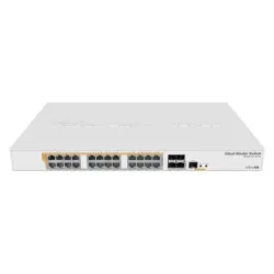 MikroTik - CRS328-24P-4S+RM Gigabit Ethernet POE-POE+ router-switch - Managed L3 - Rackmountable - Gigabit Ethernet ,copper,