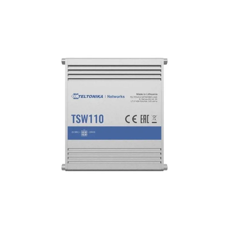 Switch-TELTONIKA-TSW110000000-Switch type Unmanaged-Switch layer L2-5xRJ-45 ports-RJ-45 Ports Type Gigabit Ethernet