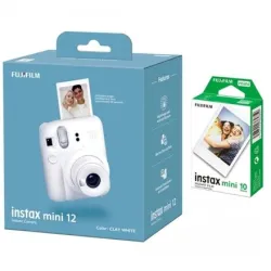 Camera instant w-10sh glossy-instax mini 12 white fujifilm