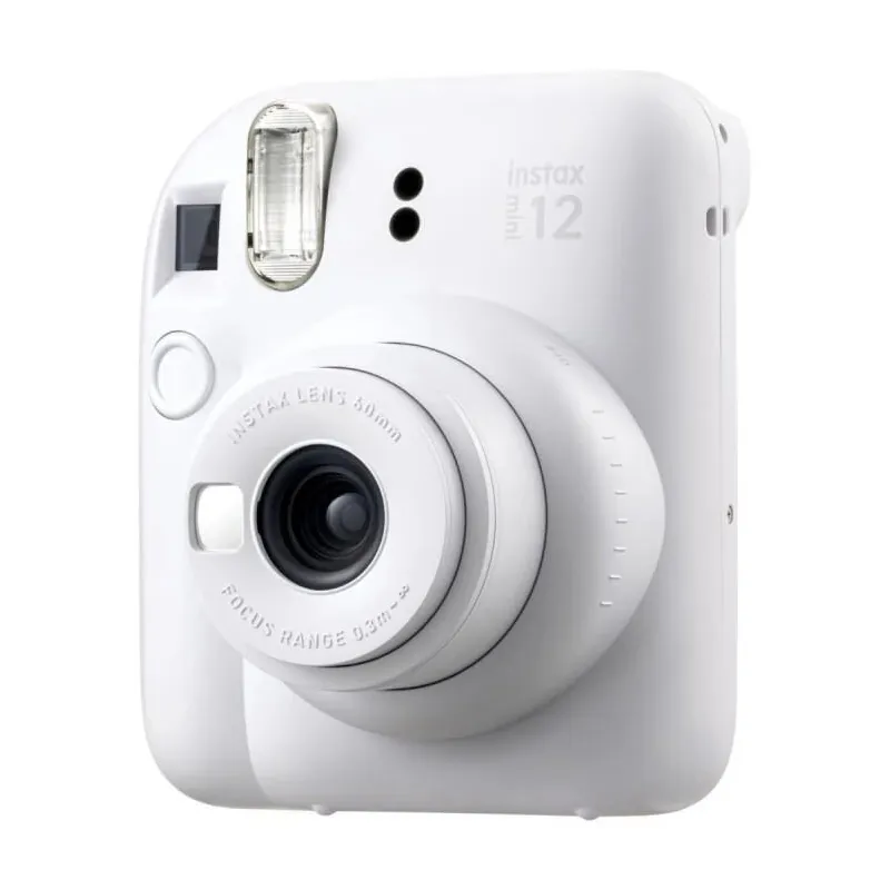 Fujifilm - Instax Mini 12 Camera + Instax Mini Glossy ,10pl, - Caly White - 800