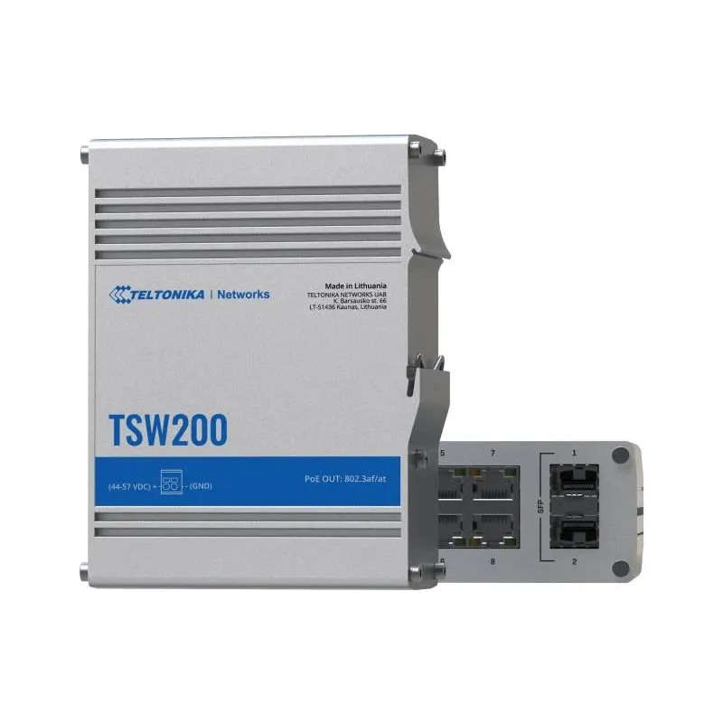 Switch-TELTONIKA-TSW2000000B0-PoE ports 8-240 Watts-TSW200