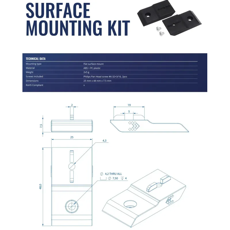 Net acc mounting kit surface-pr5mec12 teltonika