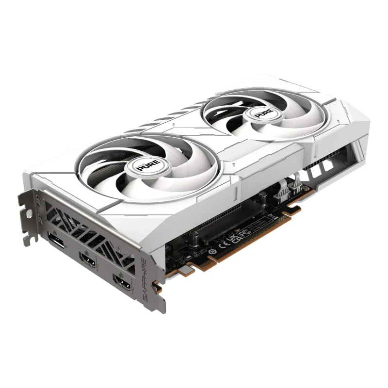 Graphics Card-SAPPHIRE-AMD Radeon RX 9060 XT-16 GB-GDDR6-128 bit-Dual Slot Fansink-11350-02-20G