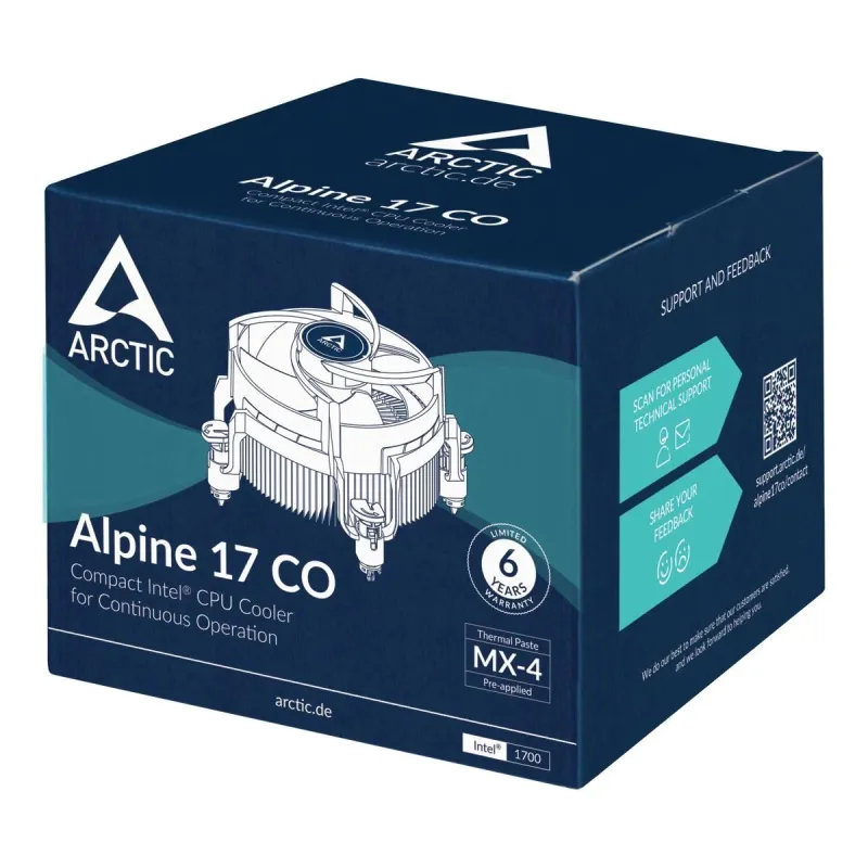 Cpu cooler s1700-acalp00041a arctic