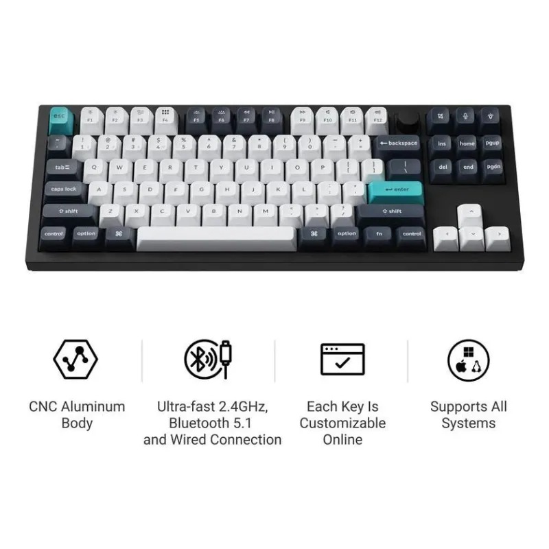 Keyboard wrl q3 max rgb-carbon black q3m-m4 keychron