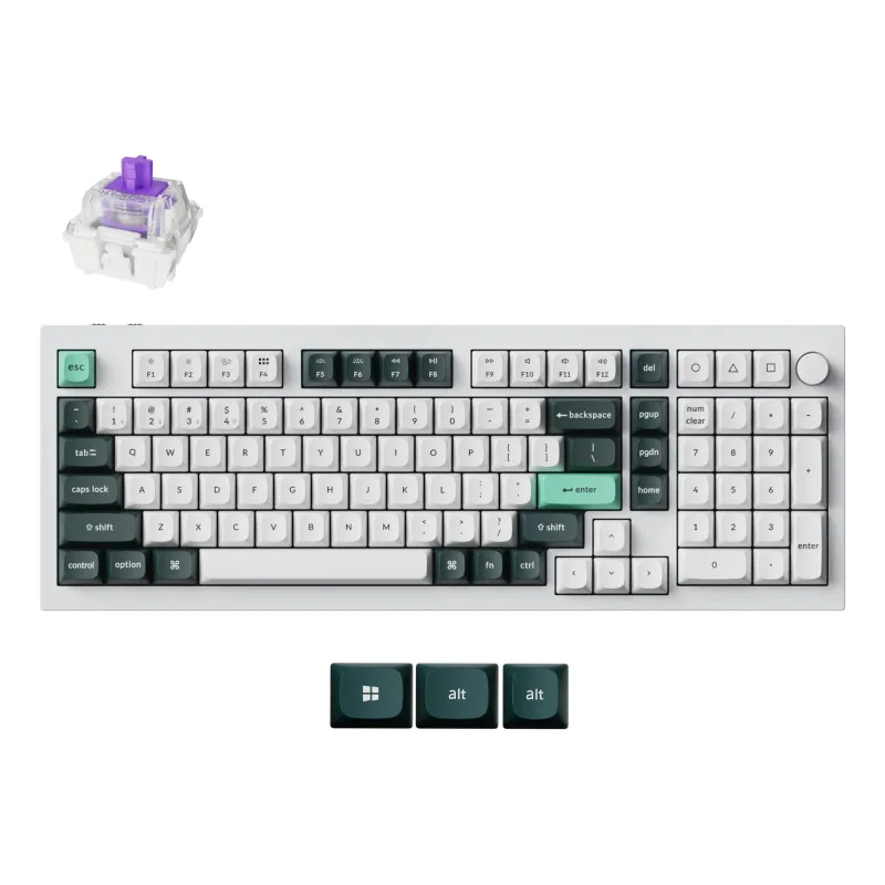 Keyboard wrl q5 he rgb-shell white q5h-p1 keychron