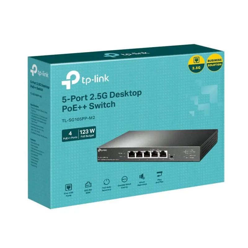 Switch-TP-LINK-TL-SG105PP-M2-Desktop-pedestal-5x2.5GbE-TL-SG105PP-M2