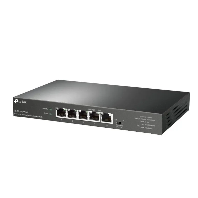 Switch-TP-LINK-TL-SG105PP-M2-Desktop-pedestal-5x2.5GbE-TL-SG105PP-M2