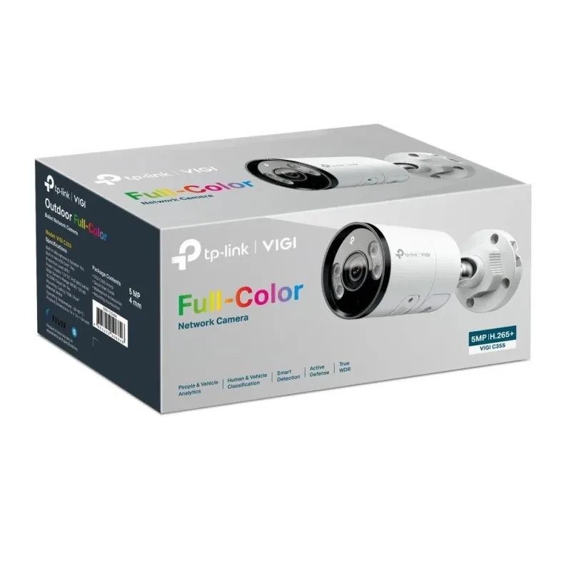 Net camera bullet h.265+ 5mp-vigi c355,6mm, tp-link