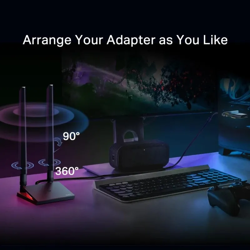 Wrl adapter 9300mbps wi-fi 7-archer tbe550e tp-link