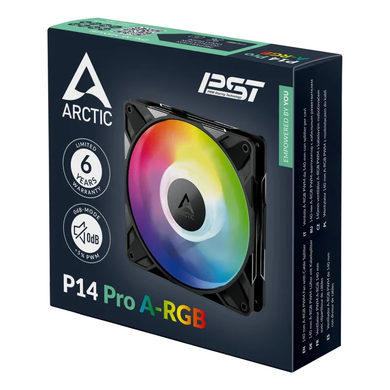Case fan 140mm p14 pro a-rgb-acfan00315a arctic
