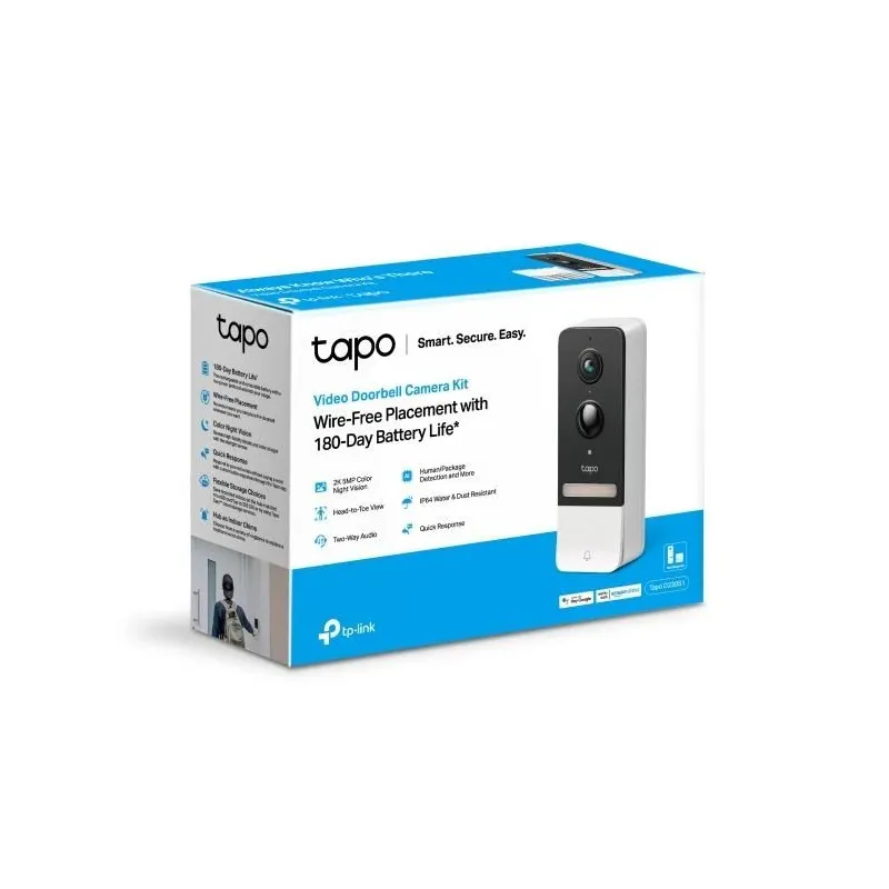 TP-LINK - Tapo Smart Battery Video Doorbell - Tapo D230S1