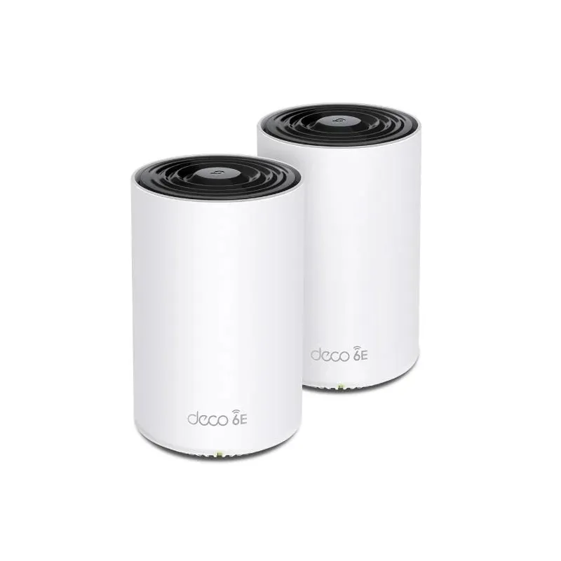 Wireless Router-TP-LINK-Wireless Access Point - Router-2-pack-5400 Mbps-Mesh-Wi-Fi 6e-3x10-100-1000M-Number of antennas