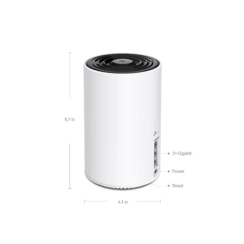 Wireless Router-TP-LINK-Wireless Access Point - Router-2-pack-5400 Mbps-Mesh-Wi-Fi 6e-3x10-100-1000M-Number of antennas