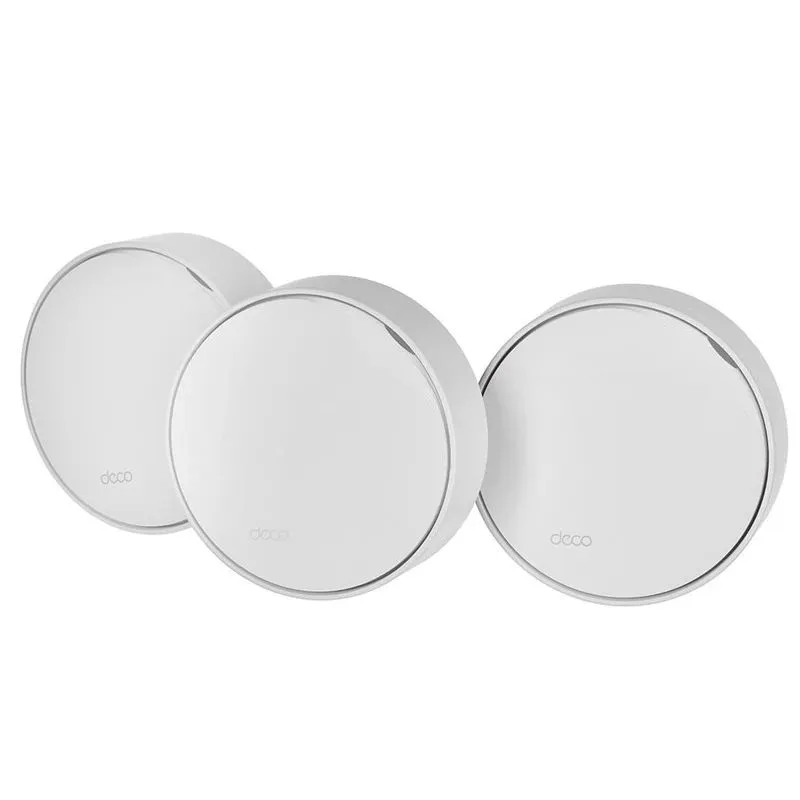 Wireless Router-TP-LINK-Wireless Router-3-pack-3000 Mbps-Mesh-Wi-Fi 6-1x10-100-1000M-1x2.5GbE-DHCP-DECOX50-POE,3-PACK,