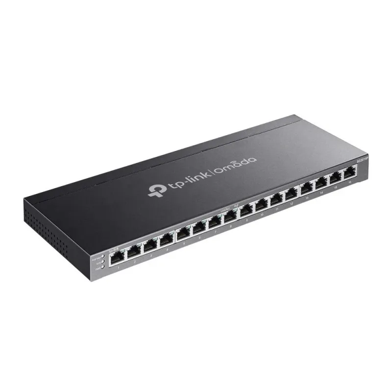 Switch-TP-LINK-Omada-TL-SG2016P-16x10Base-T - 100Base-TX - 1000Base-T-PoE+ ports 8-120 Watts-TL-SG2016P