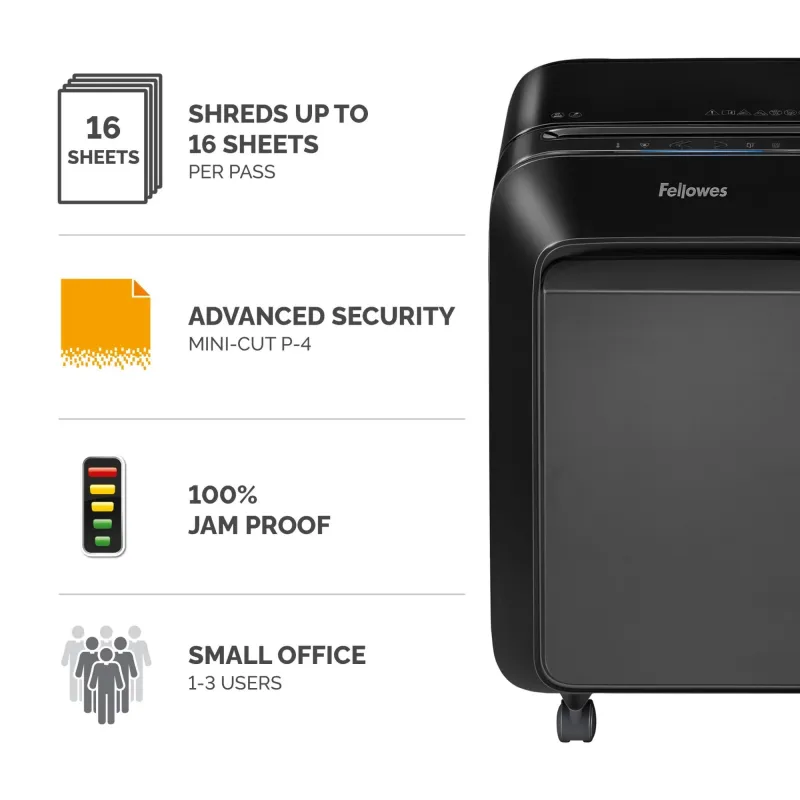 Shredder powershred lx210-black 5502501 fellowes