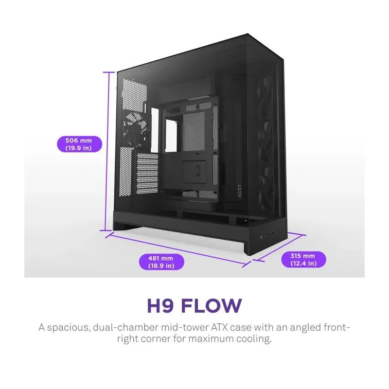 Case-NZXT-ATX-micro ATX-Mini-ITX-EATX-Black-Midi Tower-PC-CM-H92FB-01