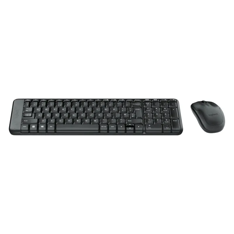 Logitech - Combo Wireless Keyboard and Mouse - MK220 - Keyboard and Mouse - Wireless - Mouse included - US - Black - N-A