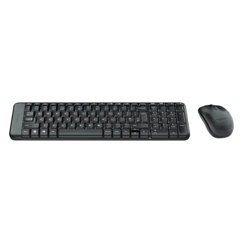Logitech - Combo Wireless Keyboard and Mouse - MK220 - Keyboard and Mouse - Wireless - Mouse included - US - Black - N-A