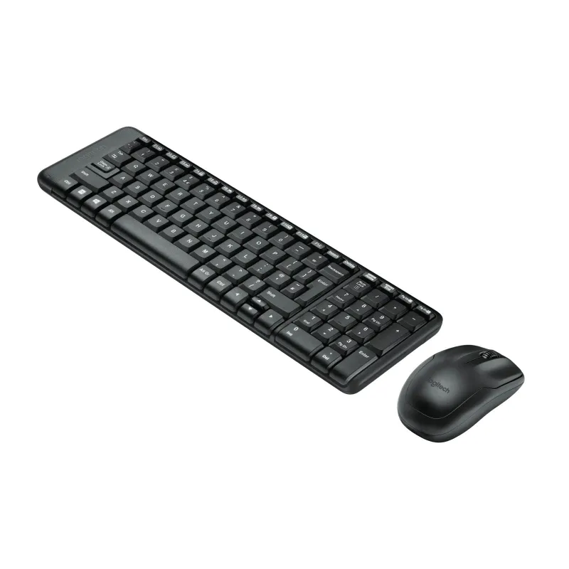 Logitech - Combo Wireless Keyboard and Mouse - MK220 - Keyboard and Mouse - Wireless - Mouse included - US - Black - N-A