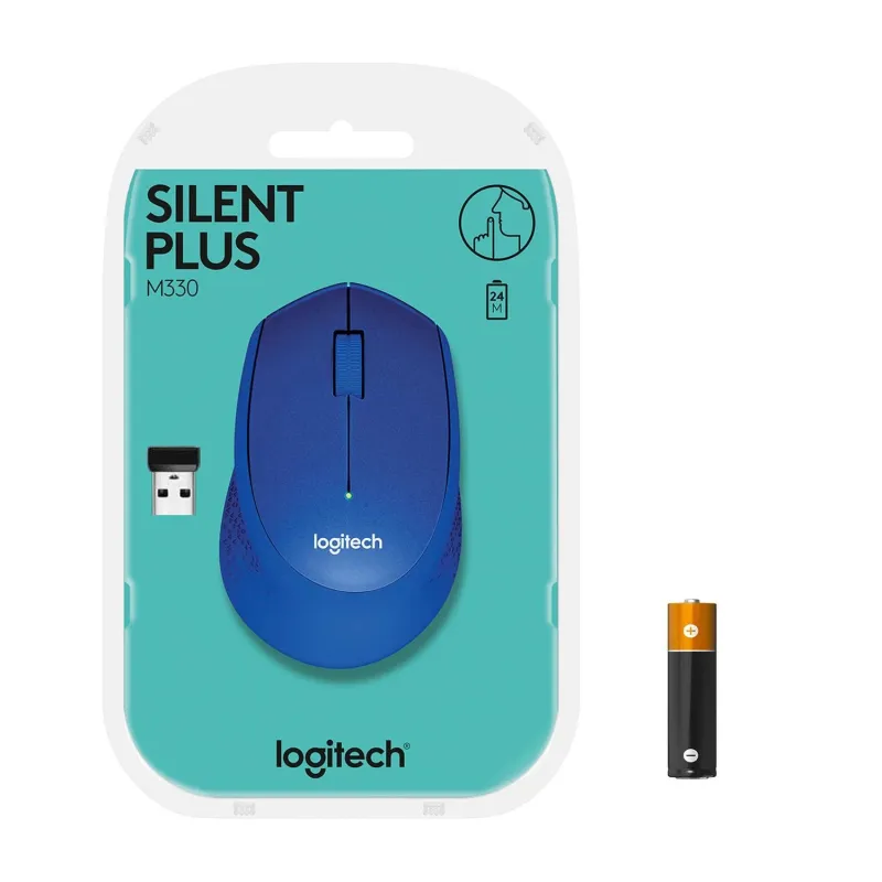Mouse usb optical wrl m330-silent bl 910-004910 logitech