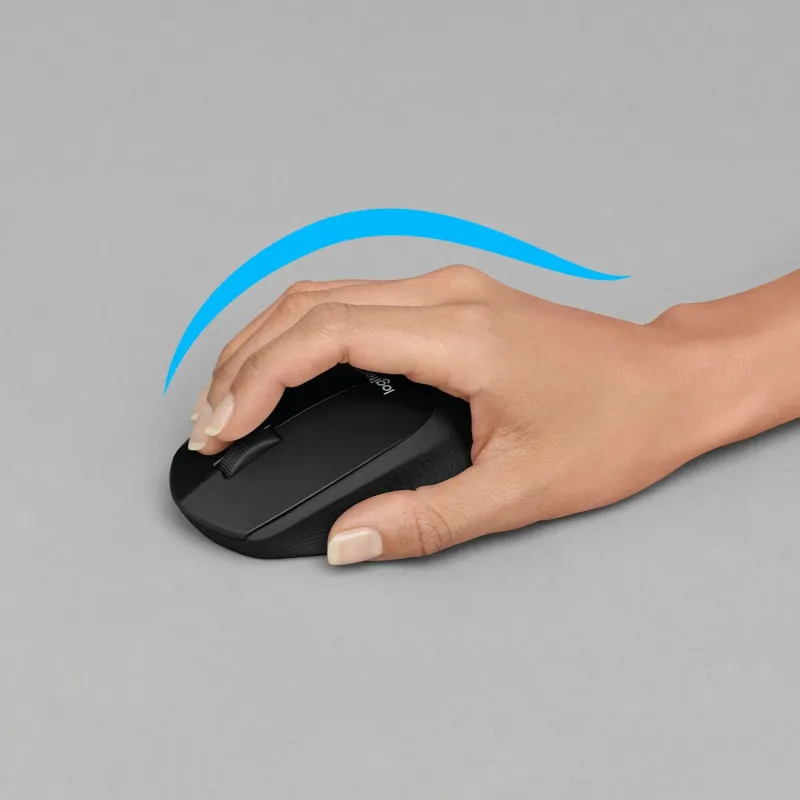 Logitech - Mouse - B330 Silent Plus - Wireless - Black